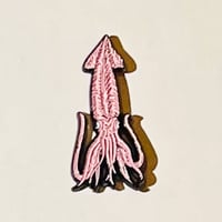 函館名物　イカ　いか　squid　original design pins 　ピンバッジ　ピンズ