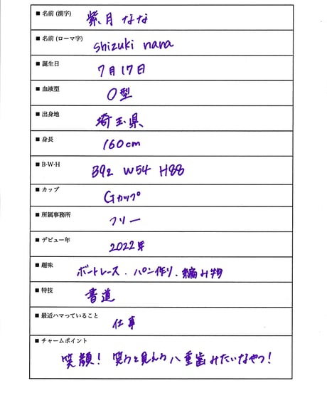GzPressNo.1111　紫月なな　スマホ・タブレット対応版