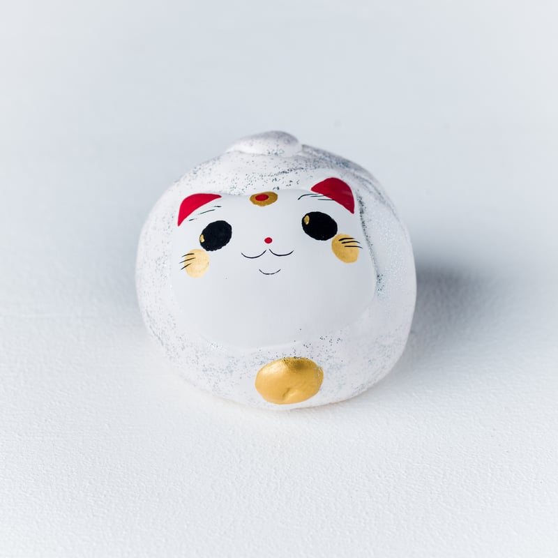 円満猫（白） - En man neko | -福を呼ぶ- 招き猫美術館 | 公式
