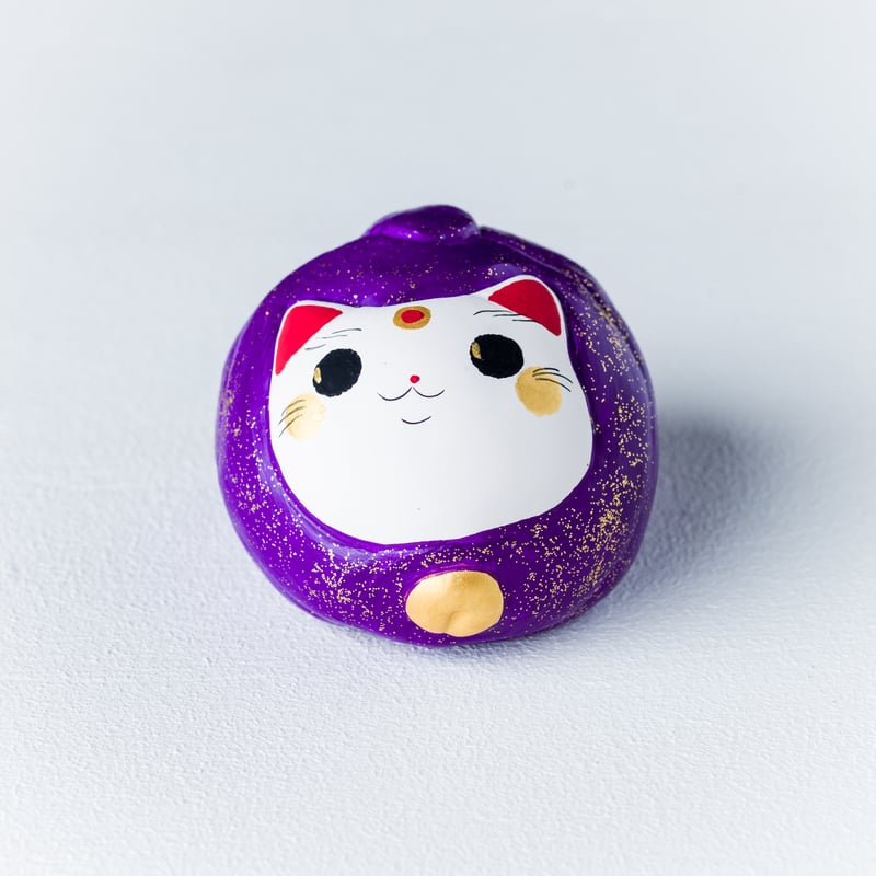 アナスイ　招き猫　貯金箱　高さ9cm　パープル　紫 アナスイ 招き猫 貯金箱 高さ9cm パープル 紫 Amazon.co.jp