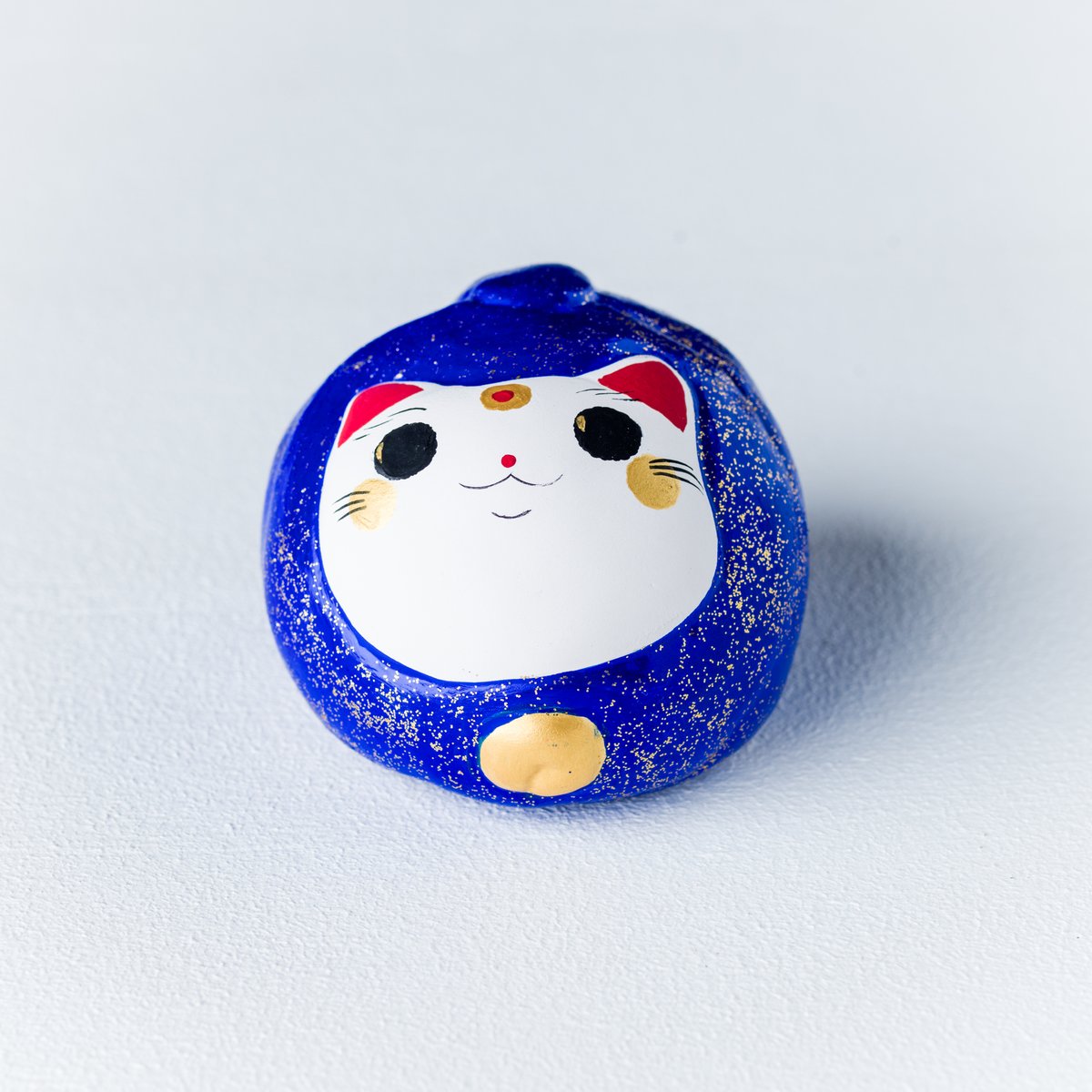 円満猫（青） - En man neko | -福を呼ぶ- 招き猫美術館 | 公式