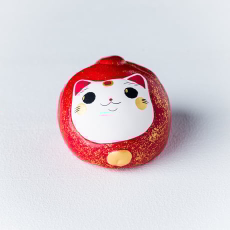 お多福顔の招き猫 錦彩大福招き猫ﾃﾞｨｽﾌﾟﾚｲｾｯﾄ 24ヶ – 中外陶園オンラインストア