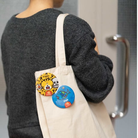 デカカンバッチ3個セット（動物.ver）：送料込