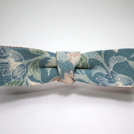 蝶ネクタイ　KIMONO fabric　型友禅　上京蝶帯 #395