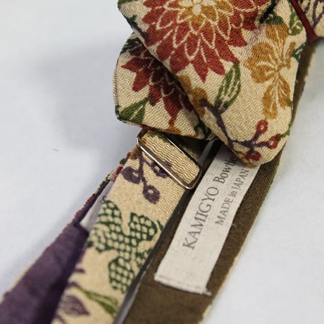 蝶ネクタイ　KIMONO fabric　 丹後ちりめん