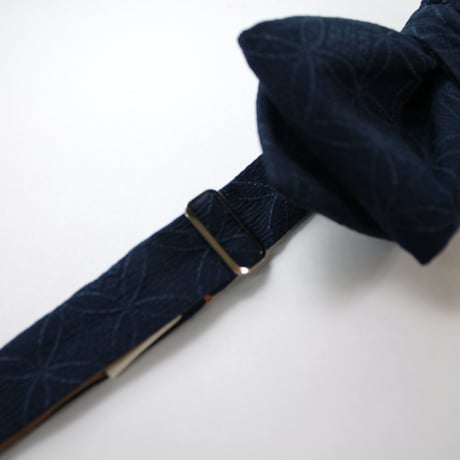 蝶ネクタイ　KIMONO fabric　七宝文様　上京蝶帯 #628