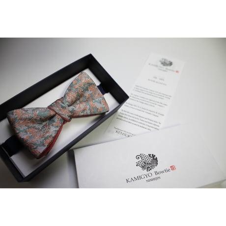 蝶ネクタイ　Import fabric　フランス製ビンテージファブリック