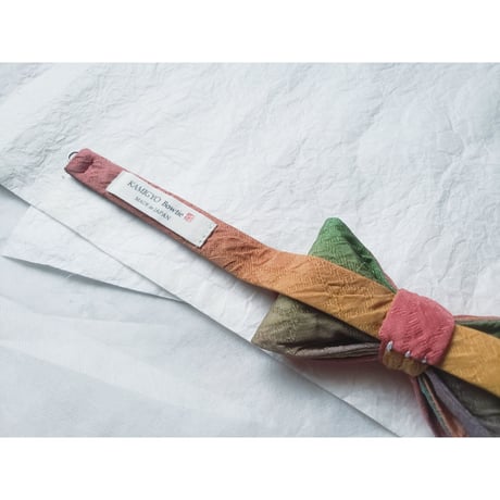 蝶ネクタイ　KIMONO fabric　ぼかし染　グラデーション　上京蝶帯