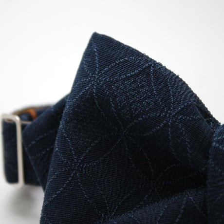 蝶ネクタイ　KIMONO fabric　七宝文様　上京蝶帯 #628