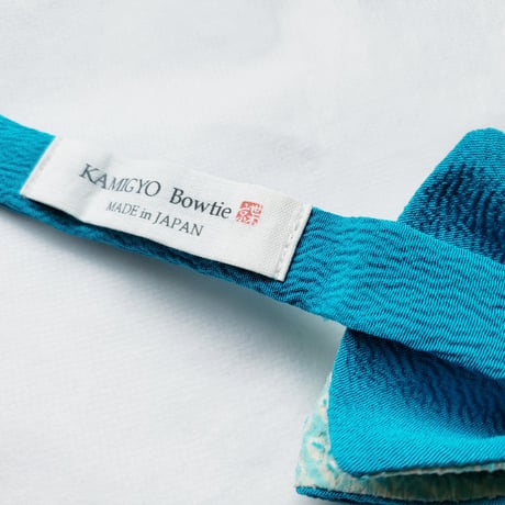 蝶ネクタイ　KIMONO fabric　総絞り染　上京蝶帯 #893
