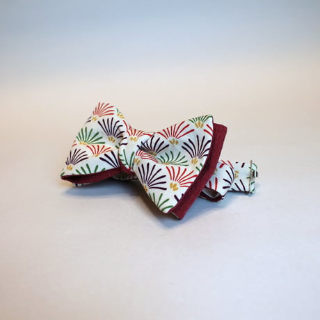 蝶ネクタイ Kids KIMONO fabric 松葉文様 型友禅  #kids