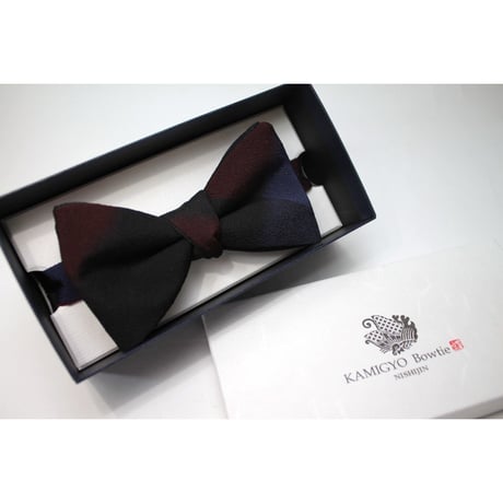 蝶ネクタイ　KIMONO fabric　丹後ちりめん ぼかし織　上京蝶帯 #322