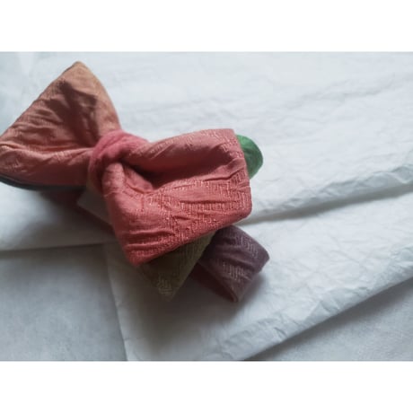 蝶ネクタイ　KIMONO fabric　ぼかし染　グラデーション　上京蝶帯