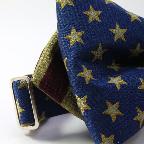 蝶ネクタイ　Import fabric　アメリカ国旗　イタリア製ビンテージファブリック　上京蝶帯 #880