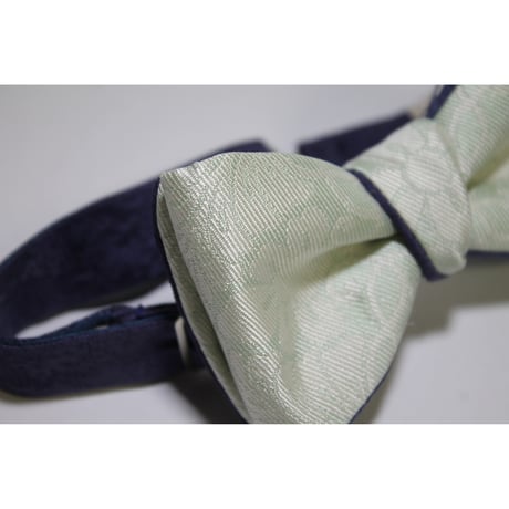 蝶ネクタイ　Noh fabric　八藤紋　翁　能楽