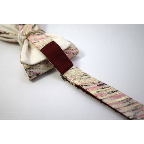 蝶ネクタイ　KIMONO fabric　京友禅　金彩加工　伝統工芸　SB