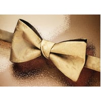 蝶ネクタイ　Noh fabric　佐々木能衣装　唐花文様　上京蝶帯 #442