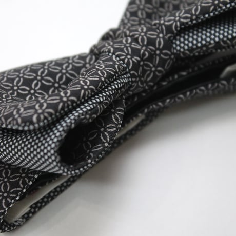 蝶ネクタイ　KIMONO fabric　七宝花菱　上京蝶帯 #595