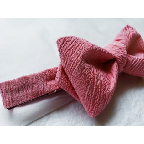 蝶ネクタイ　KIMONO fabric　 丹後ちりめん　上京蝶帯 #928
