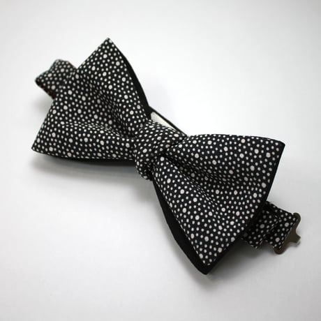 蝶ネクタイ　KIMONO fabric　型友禅　水玉模様　上京蝶帯 #596