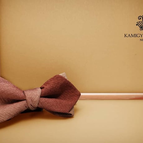 蝶ネクタイ　KIMONO fabric　ぼかし染　上京蝶帯 #430