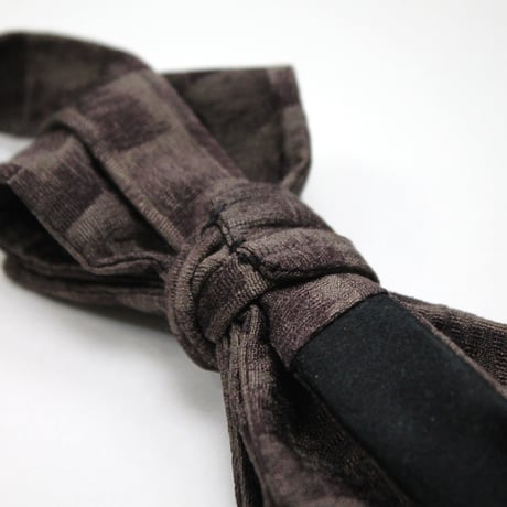蝶ネクタイ　KIMONO fabric　市松文様　上京蝶帯 #559