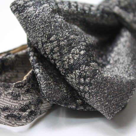 蝶ネクタイ　KIMONO fabric　蛇柄 西陣織 帯地　上京蝶帯 #587