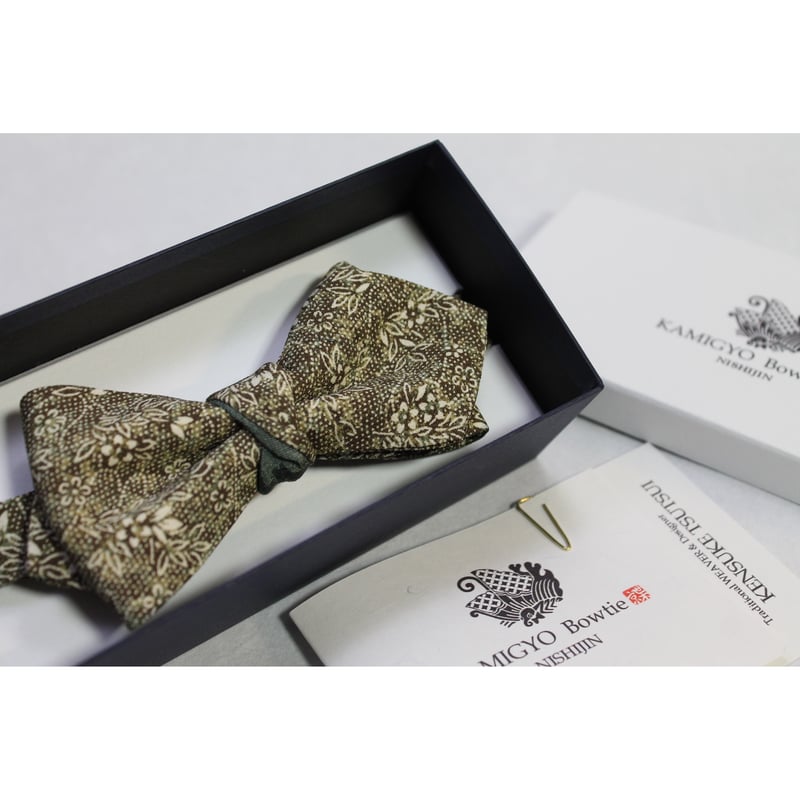 蝶ネクタイ KIMONO fabric 型友禅 PT | KAMIGYO Bowtie
