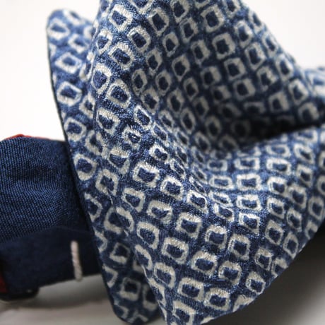 蝶ネクタイ　KIMONO fabric　総絞り染　上京蝶帯