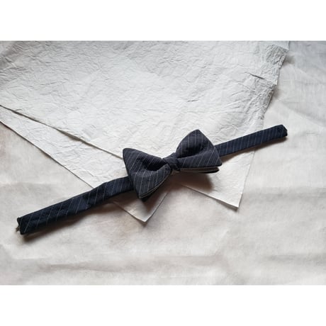 蝶ネクタイ　KIMONO fabric　縞