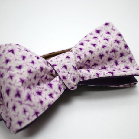 蝶ネクタイ　KIMONO fabric　絞り染め 　上京蝶帯