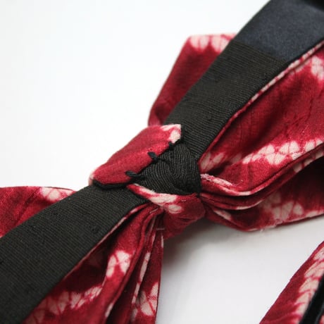 蝶ネクタイ　KIMONO fabric　絞り染　上京蝶帯 #562