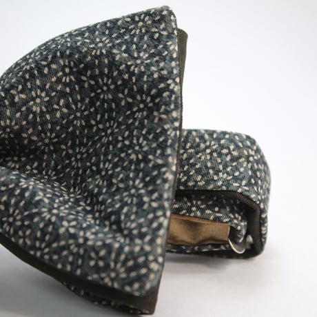 蝶ネクタイ　KIMONO fabric　七宝花菱　上京蝶帯 #622