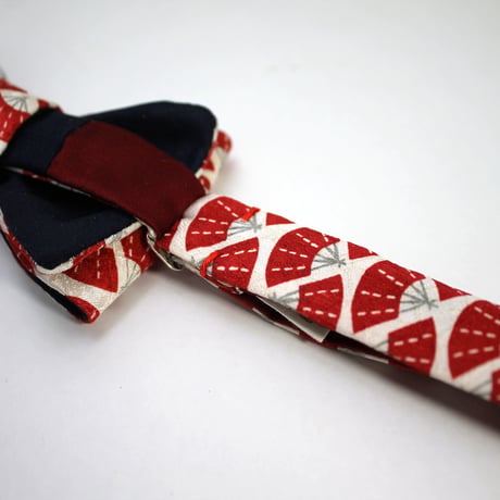 蝶ネクタイ Kids KIMONO fabric 扇面詰文様 型友禅  #kids