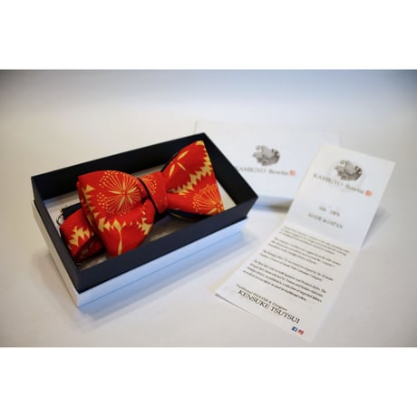 蝶ネクタイ Kids KIMONO fabric 菊文様 型友禅  #kids