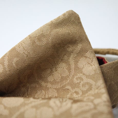 蝶ネクタイ　Noh fabric　ひょうたん唐草文様　上京蝶帯 #630
