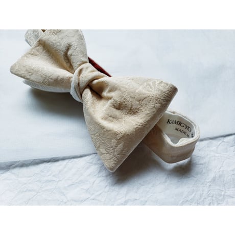 蝶ネクタイ　KIMONO fabric　吹寄せ文様　西陣織 　上京蝶帯 #900
