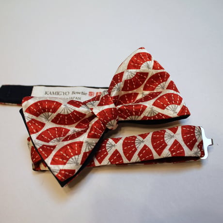 蝶ネクタイ Kids KIMONO fabric 扇面詰文様 型友禅  #kids