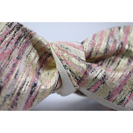 蝶ネクタイ　KIMONO fabric　京友禅　金彩加工　伝統工芸　SB