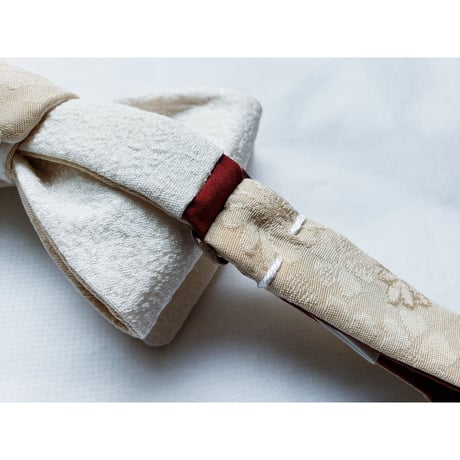 蝶ネクタイ　KIMONO fabric　吹寄せ文様　西陣織 　上京蝶帯 #900