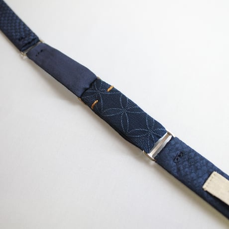 手結び蝶ネクタイ　 KIMONO fabric　西陣織　七宝文様