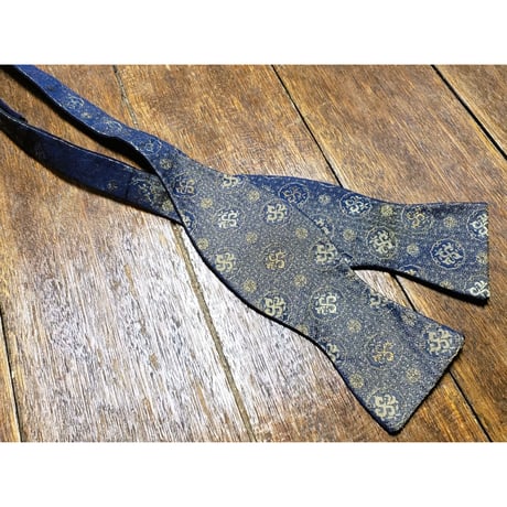手結び蝶ネクタイ　Noh fabric　緞子　 #self005