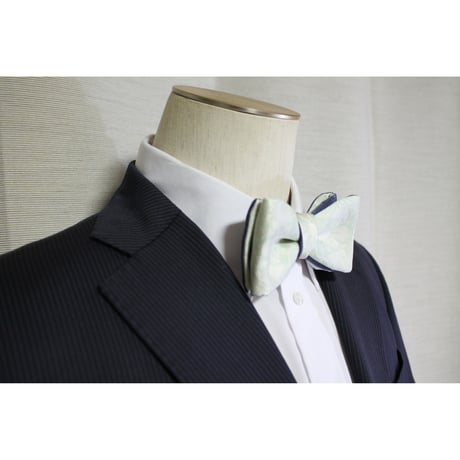 蝶ネクタイ　Noh fabric　八藤紋　翁　能楽