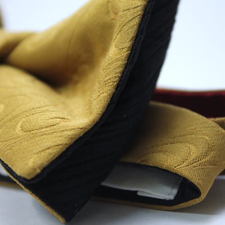 蝶ネクタイ　KIMONO fabric　観世水 流水文様　西陣織 　上京蝶帯 #597