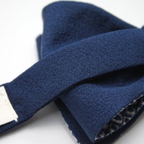 蝶ネクタイ　KIMONO fabric　総絞り染　上京蝶帯