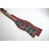 手結び蝶ネクタイ　 KIMONO fabric　大島紬