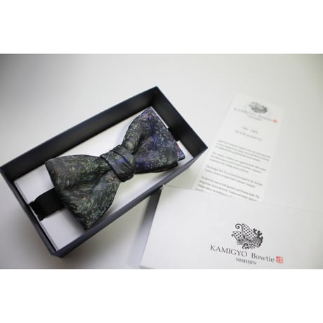 蝶ネクタイ　KIMONO fabric　京鹿の子絞染 伝統工芸士 重野泰正　SB