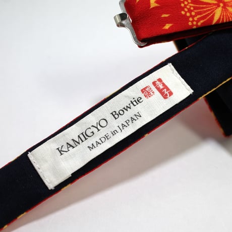 蝶ネクタイ Kids KIMONO fabric 菊文様 型友禅  #kids