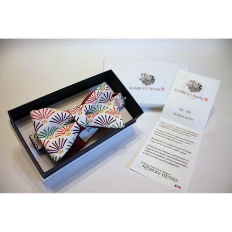 蝶ネクタイ Kids KIMONO fabric 松葉文様 型友禅  #kids