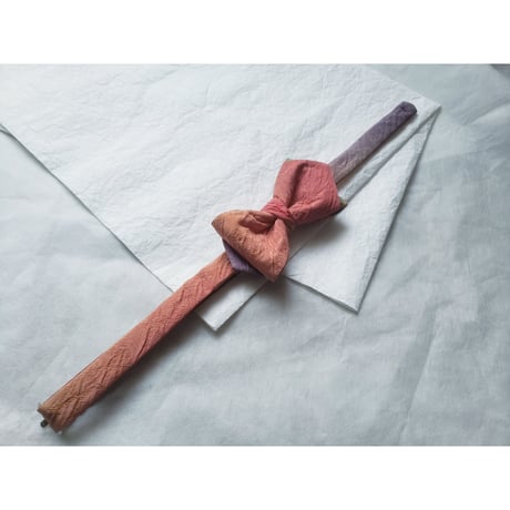 蝶ネクタイ　KIMONO fabric　ぼかし染　グラデーション　上京蝶帯